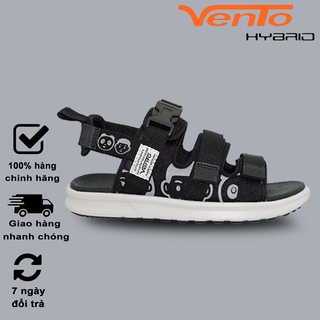 Giày Sandal Vento Nữ NB80 Màu Đen Họa Tiết Streetstyle