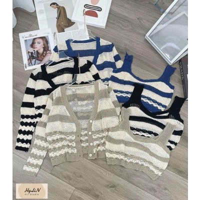 Sét áo len khuy xinh xắn quảng châu