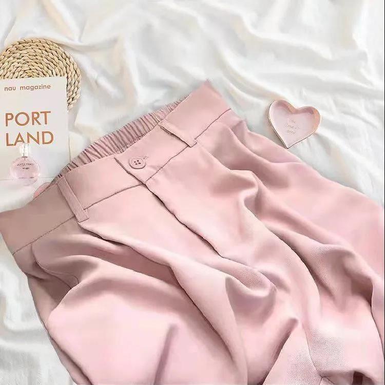 Quần Tây Dài Đến Mắt Cá Chân Dáng Rộng Phong Cách Hàn Quốc 2022 Mới Cho Nữ