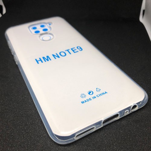 Ốp lưng Xiami Redmi Note 9-Silicon Dẻo-Trong suốt-Loại dày tốt, Lâu ố vàng