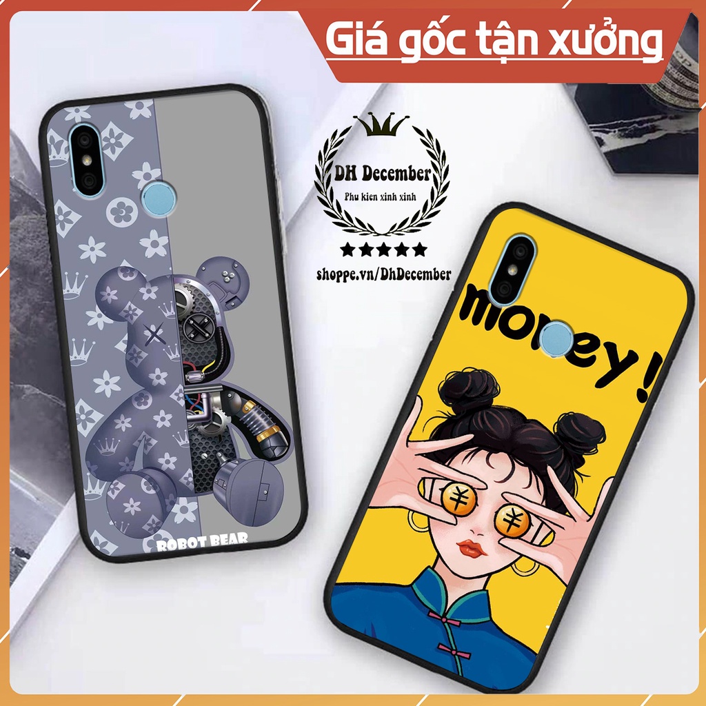 Ốp lưng Xiaomi REDMI 6 PRO / MI A2 LITE in hình 3D lucky, gấu Brick xinh xắn - KHÔNG NÊN BỎ LỠ