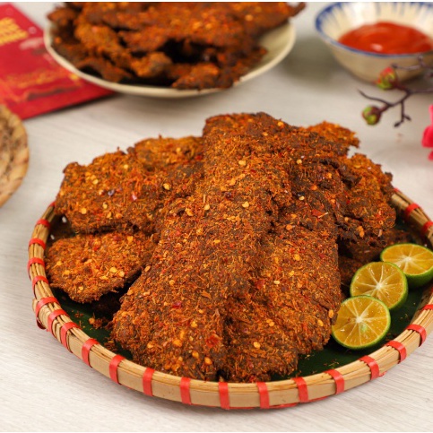 Khô Bò Xé Tỏi Ớt ( Khô Bò Que) Loại Ngon - Đậm Vị, Cay Vừa Ăn Vặt Mlem - Hộp 300g - Ăn Vặt MLem | BigBuy360 - bigbuy360.vn
