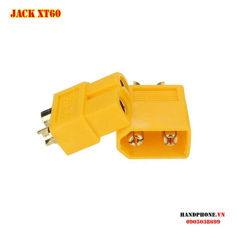 Jack cắm XT60 mạ vàng - Phích nối nguồn điện cho thiết bị điện công suất lớn