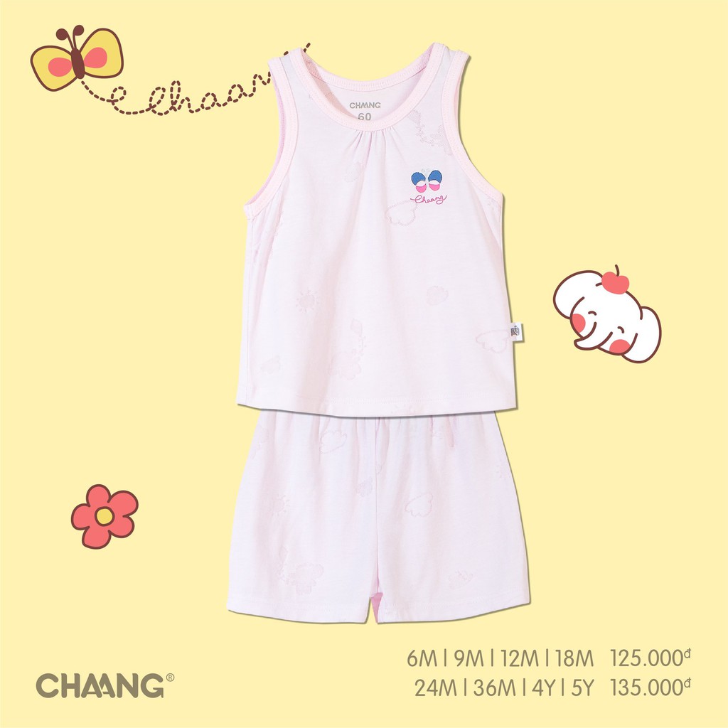 [CHÍNH HÃNG] Bộ áo ba lỗ quần đùi trẻ em summer Chaang