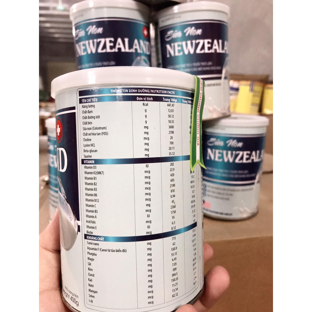 Sữa Non New Zealand Giúp Giúp Tăng Đề Kháng, Phát Triển Chiều Cao, Cân Nặng Trí Não Ở Trẻ Nhỏ [Hộp 400g]