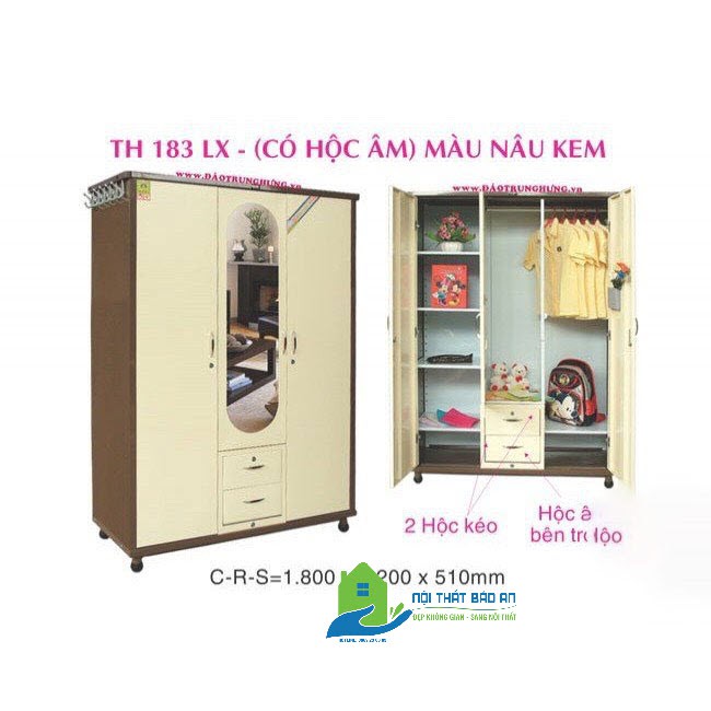 Tủ quần áo Trung Hưng TSLR23