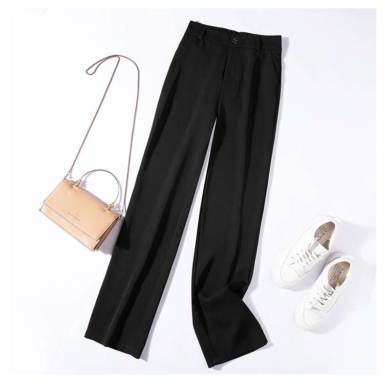 Quần ống rộng nữ lưng cao chất vải tuyết mưa khóa trước 1 khuy culottes CHERRY quần nữ ống suông tôn dáng bigsize T003 | BigBuy360 - bigbuy360.vn