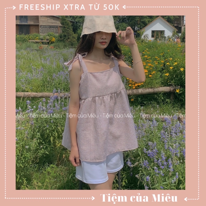 SET ÁO 2S KẺ MIX QUẦN SOOC TRẮNG | BigBuy360 - bigbuy360.vn