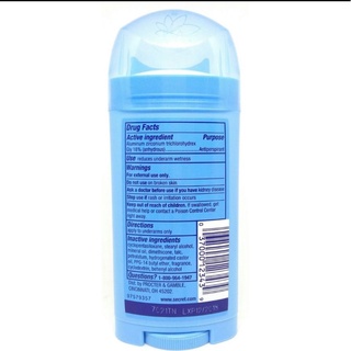 Lăn  Khử Mùi Dạng Sáp SECRECT INVISIBLE SOLID PH balanced power fresh 73g của Mỹ