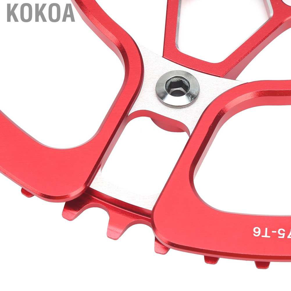 Kokoa 170mm Bike Crankset Aluminium Alloy 53T Single Speed Crank Arm Chainwheel Accessory