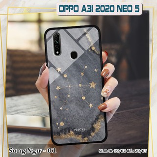 Ốp lưng kính 3D OPPO A31 2020 cung hoàng đạo