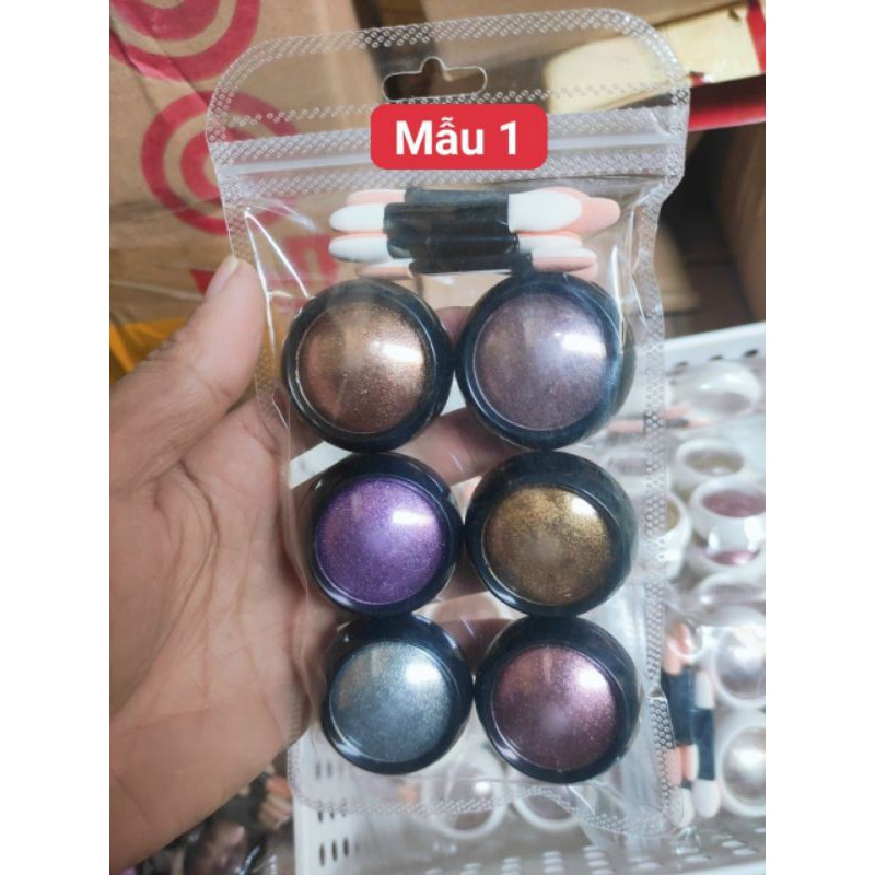 Sét bột tráng gương 6 hũ