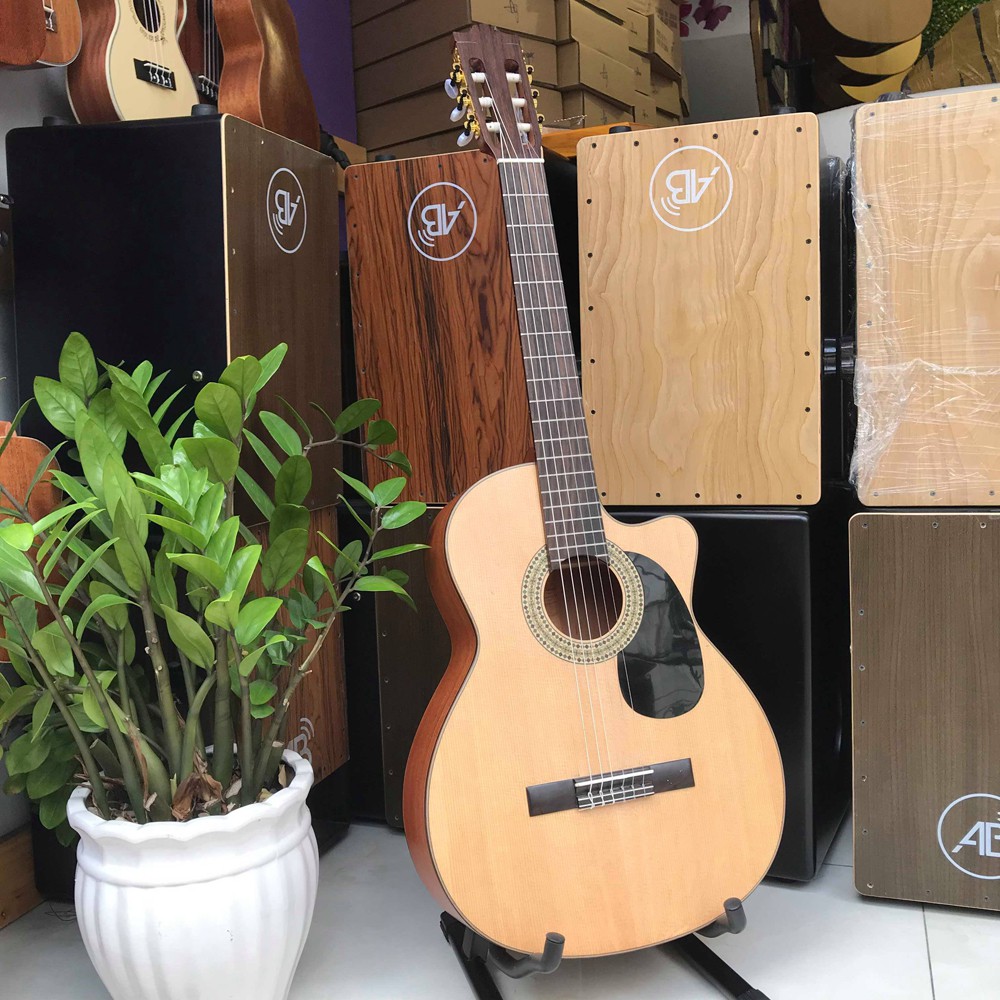 ĐÀN GUITAR CLASSIC HỒNG ĐÀO BẮC PHI CAO CẤP