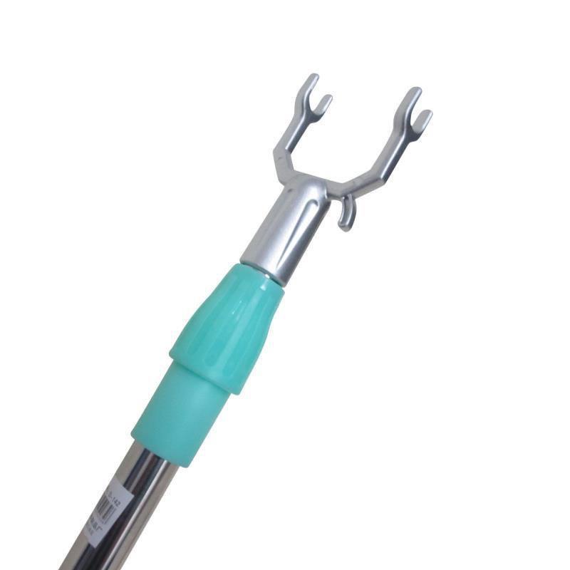 Cây phơi quần áo bằng inox kéo dài 1,5m - Cây treo quần áo trên cao - Gậy lấy đồ, sào treo đồ có thể kéo dài xếp gọn