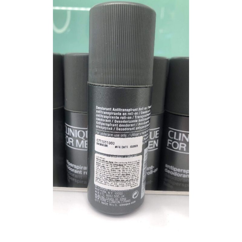 [ Fullsize 75ml ] Lăn khử mùi Clinique For Men Antiperspirant Deodorant Roll On