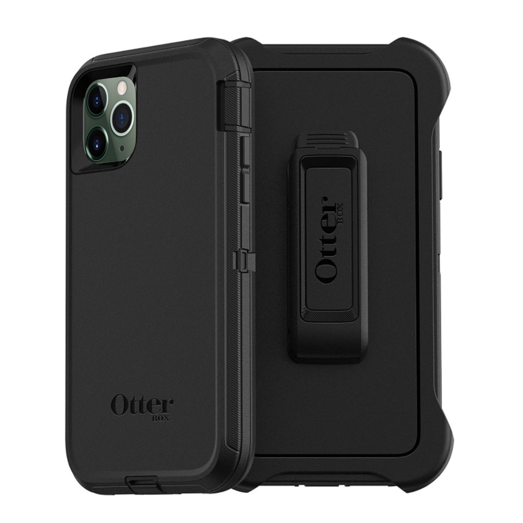 Dành cho iPhone 17 16 15 14 13 pro max air plus Otterbox Defender Vỏ chống sốc (Đen)