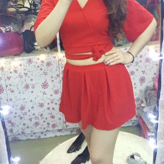 Set váy quần và áo croptop | hình thật
