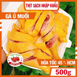 ( Chỉ giao HCM) Gà Ủ Muối Hoa Tiêu vỉ nửa con - Thịt chắc thơm ngon ( Đóng hút chân không )