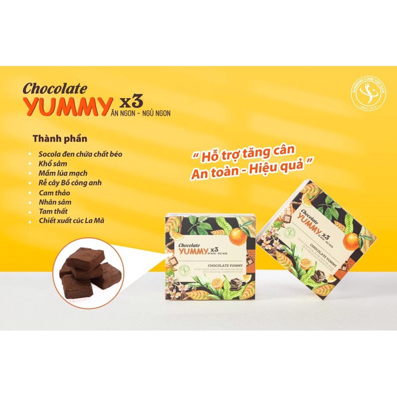 CHOCOLA YUMMY X3 HỖ TRỢ TĂNG CÂN