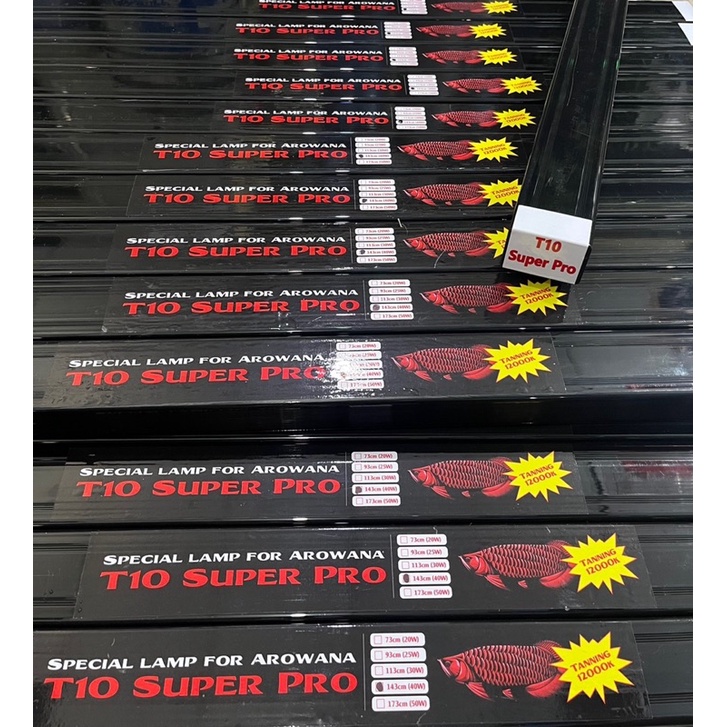 Đèn T10 Super Pro 4 Hàng Bóng 12000K - Đỏ Cá Không Đỏ Nước Cho Cá Rồng Huyết Long