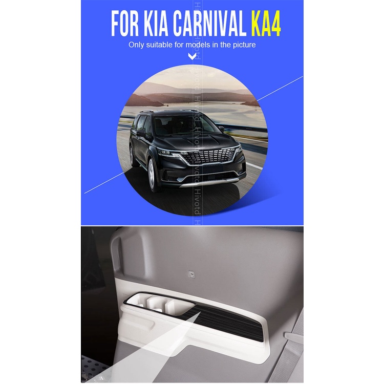 Khung Trang Trí Nội Thất Xe Hơi Kia Carnival KA4 2023 2022 2021 Bằng Thép Không Gỉ