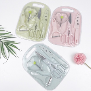 Bộ Dao Thớt Chế Biến Đồ Ăn Dặm Minababyvn, Dụng Cụ Chế Biến Đồ Ăn Dặm Cho Bé 5 Chi Tiết