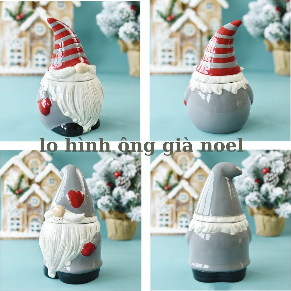 Hũ, đĩa sứ trang trí giáng sinh - Hình dáng độc đáo, nhìn là yêu - Hàng có sẵn