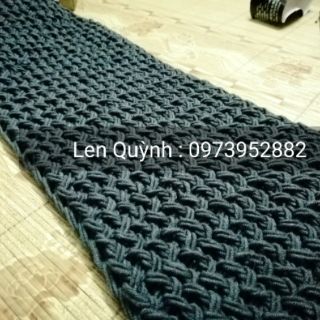 Khăn len đan kiểu zichzắc
