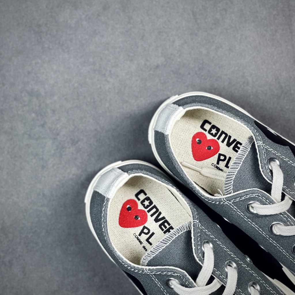 Giày Thể Thao Converse x Cdg Comme des Gar ons Play Cổ Thấp Năng Động Thời Trang Unisex