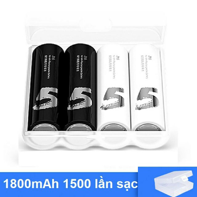 🎯️ Pin sạc AA Xiaomi Zi5 Dung lượng 1800mah sạc lại tới 1500 lần, pin tiểu sạc cao cấp tuổi thọ cao