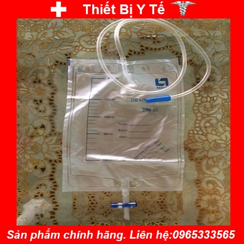 Túi đựng nước tiểu y tế van khóa chữ T chính hãng MPV