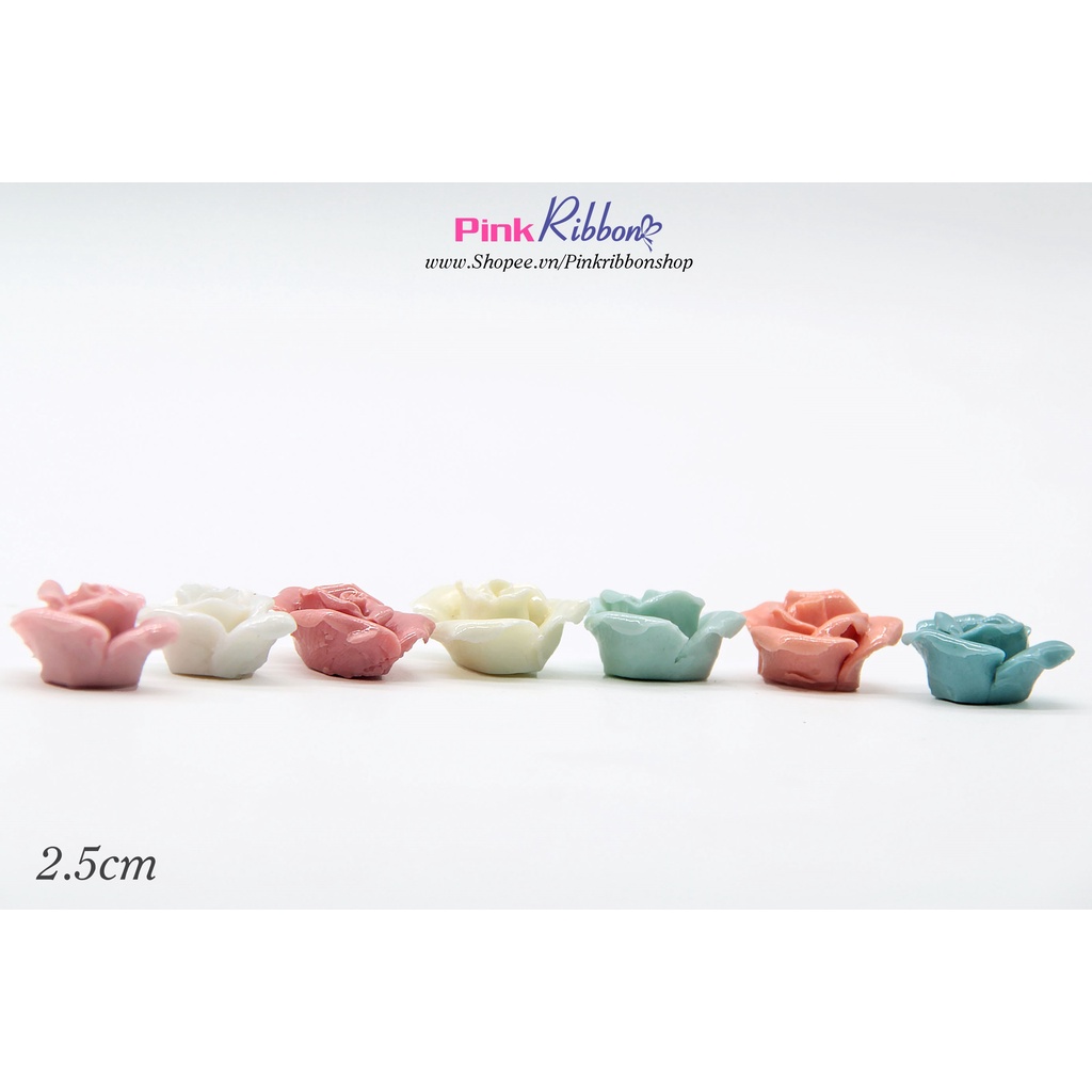 SET 5C - Hoa gốm sứ cao cấp kích thước 2.5cm