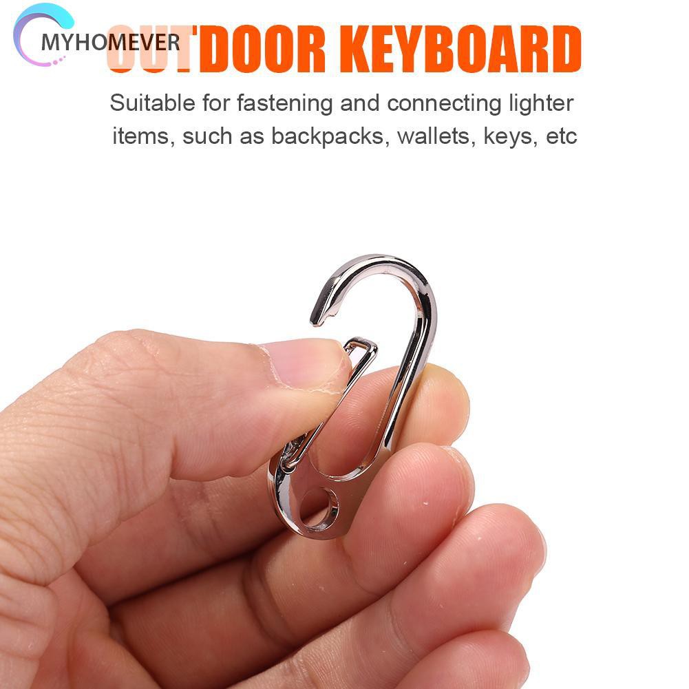 Móc khóa bằng hợp kim kẽm màu đen/bạc dùng cho các hoạt động ngoài trời