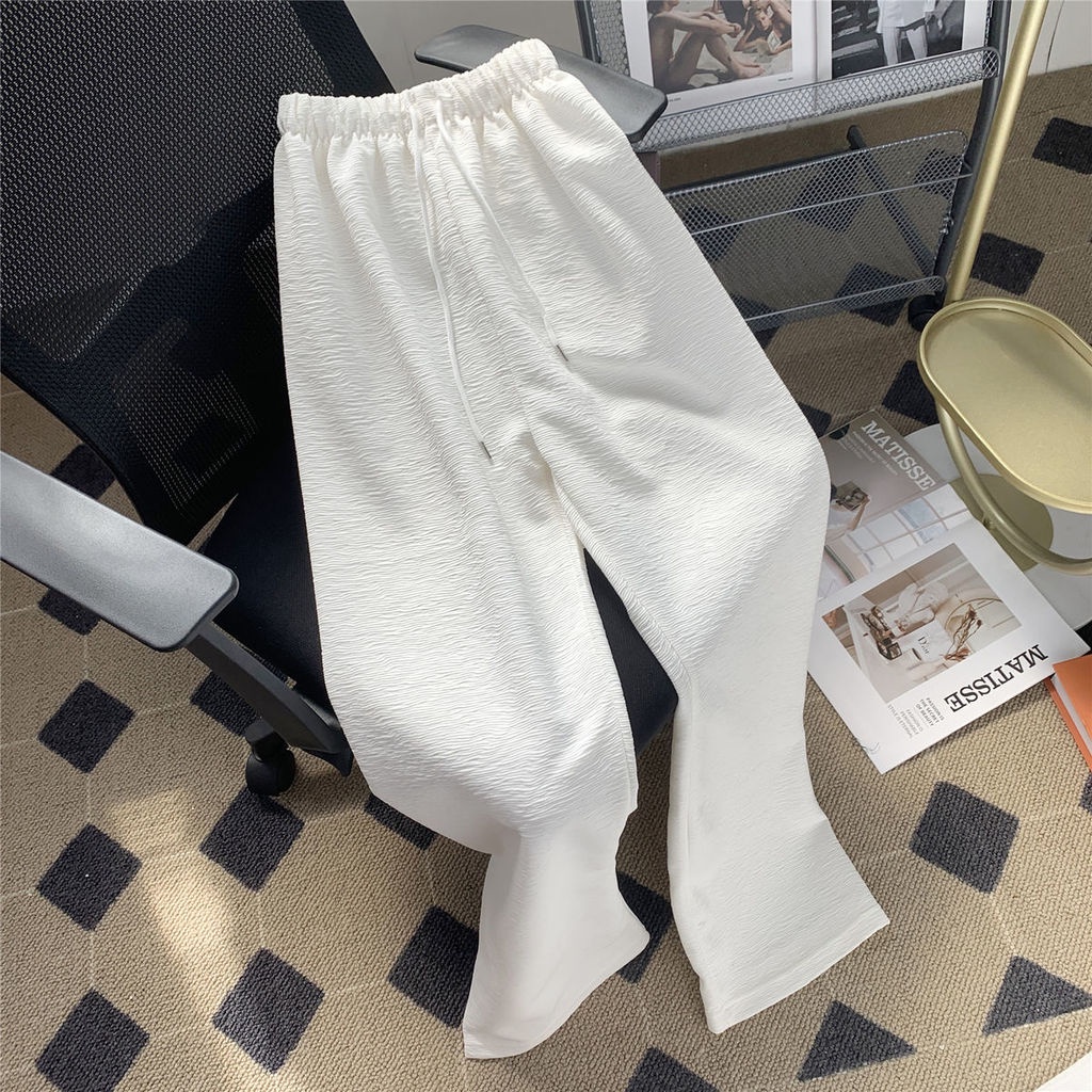 Quần Dài Ống Rộng Lưng Cao Thiết Kế Mới Thời Trang Mùa Hè Dành Cho Nữ