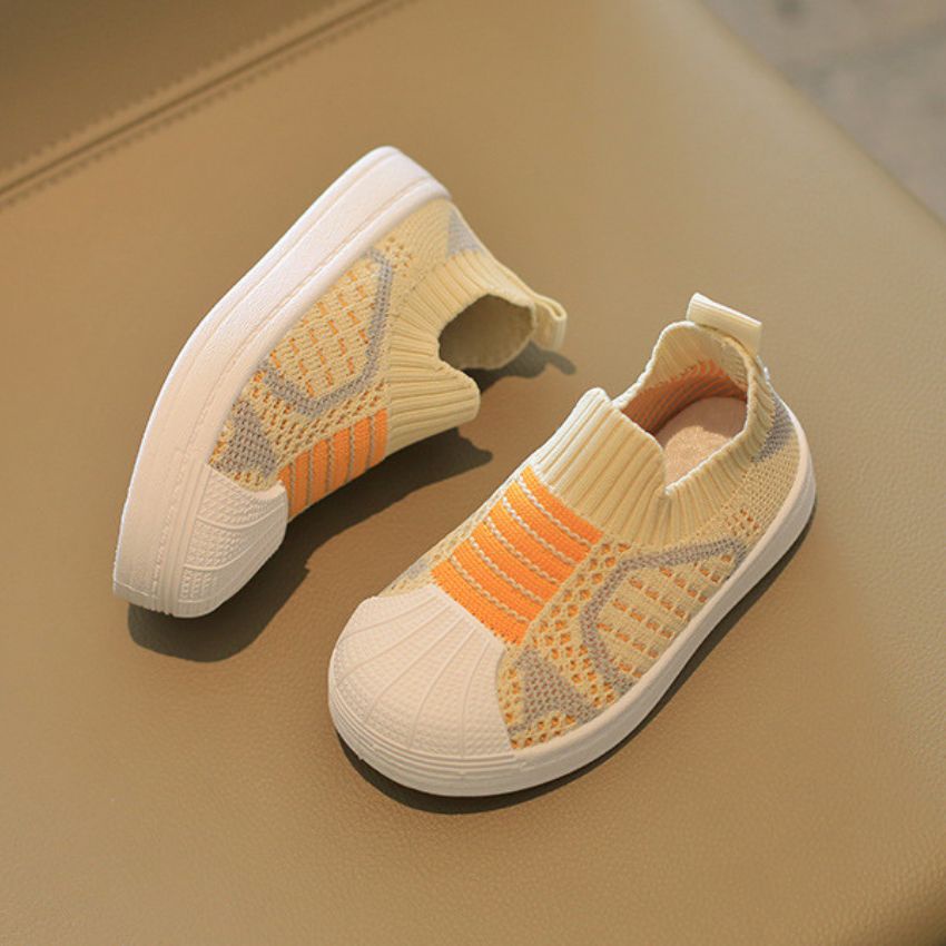 Giày Lười Cho Bé Trai Bé Gái ❤️ Cổ Chun Đế Bệt Từ 1 Đến 7 Tuổi Phong Cách Canvas Chống Trơn Trượt GE08