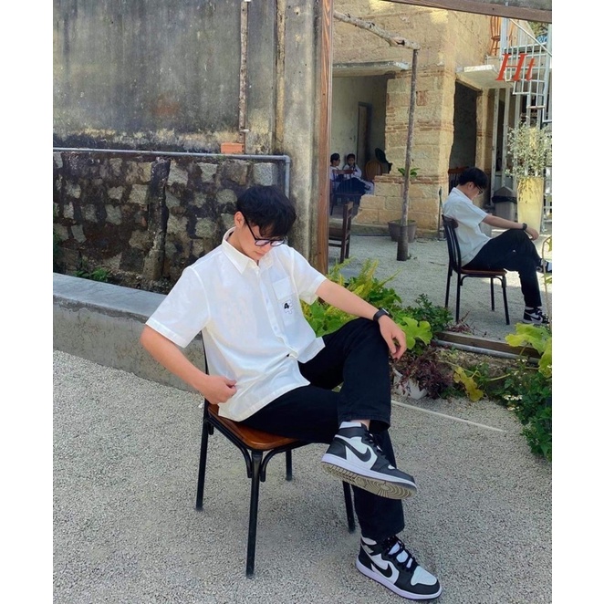 Áo sơ mi nắp túi lắp ghép HT12