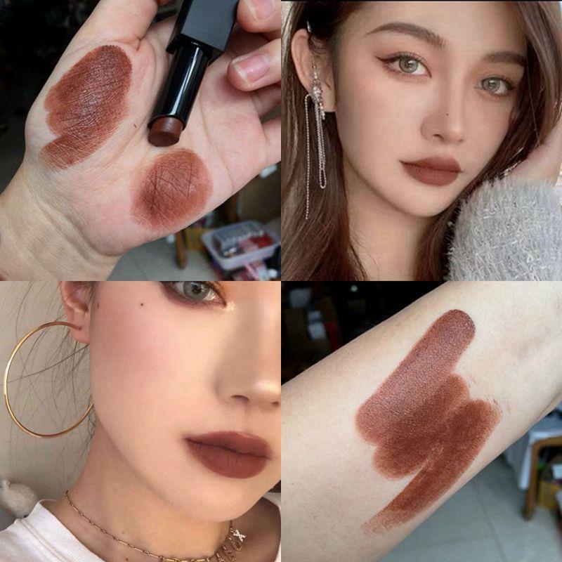 Son Môi Màu Chocolate Lâu Trôi Chống Thấm Nước Ống Nam Châm Màu Đen Myg