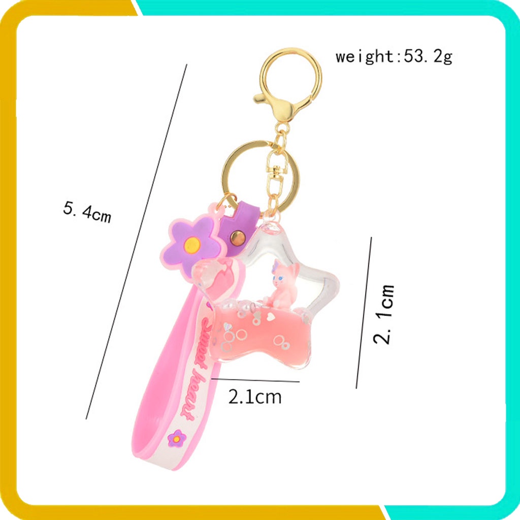 Móc Khóa Pha Lê Hình Hồ Ly, Móc Treo Trên Balo, Túi Xách, Móc Khóa Xe KP05