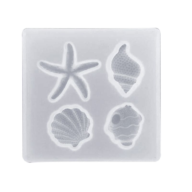 Khuôn silicon làm mặt trang sức hình vỏ sò