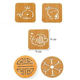 Combo 02 Miếng Lót Nồi Gỗ Cách Nhiệt