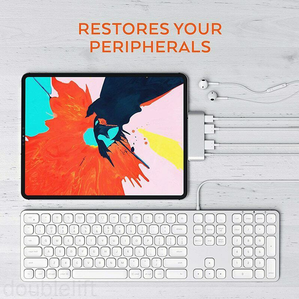 Bộ Chia Cổng Âm Thanh Usb Pd 3.5mm Cho Ipad Pro 2018