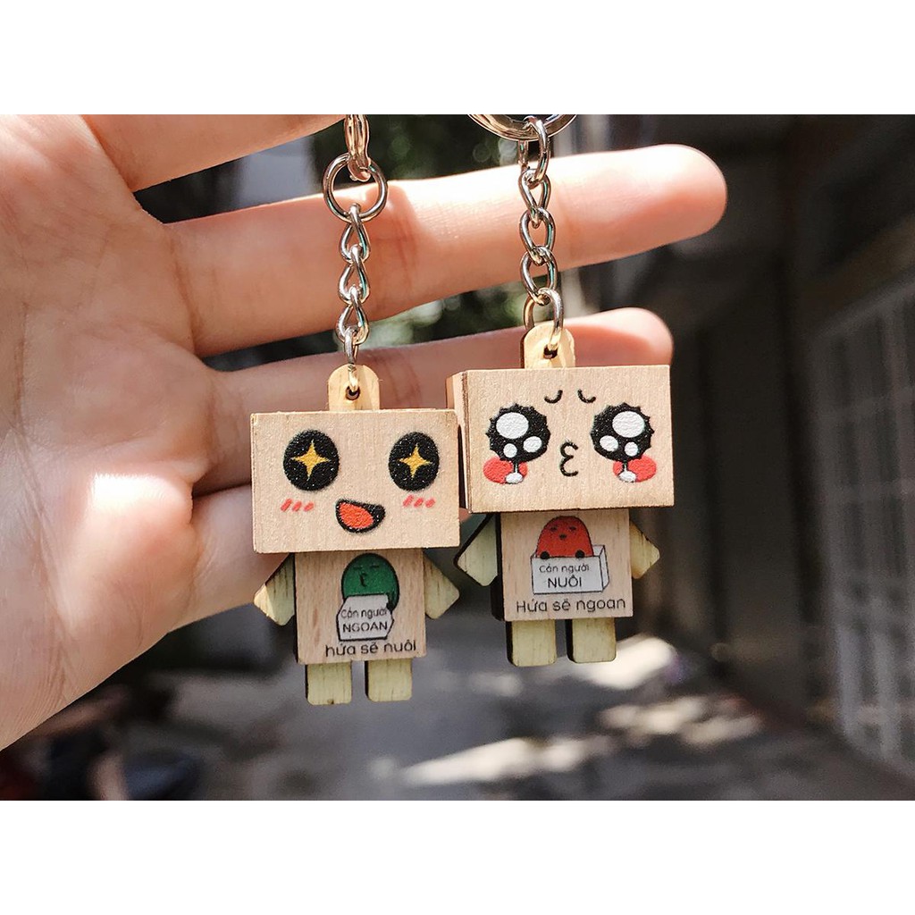 Combo 200 móc khóa danbo in màu siêu ngộ nghĩnh