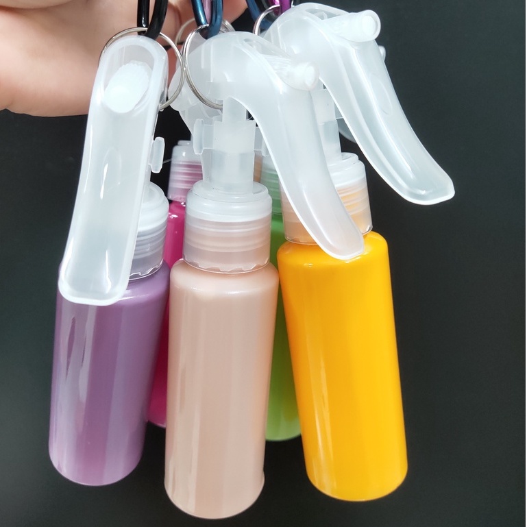 Chai Xịt Cồn Rửa Tay Phun Sương Nhiều Màu Sắc Có Móc Khóa Loại 60ml