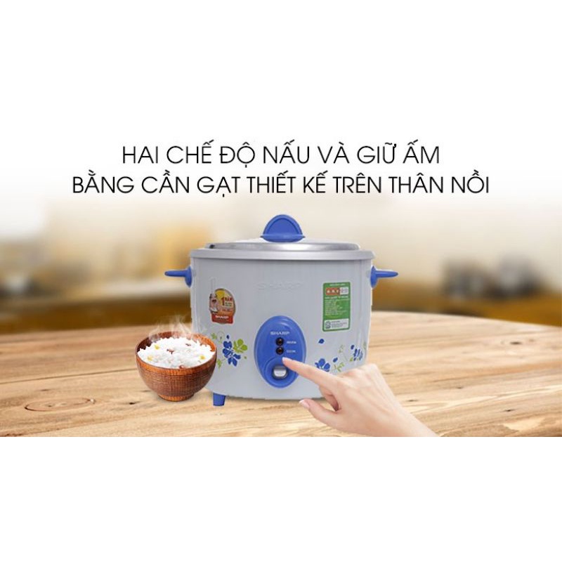 Nồi cơm điện Sharp 2.8 lít KSH-D28V hàng chính hãng 100% hàng mới  bảo hành chính hãng 12T