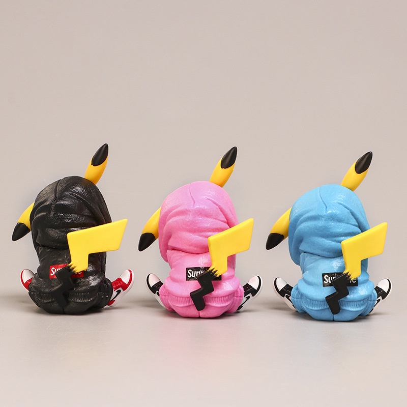 Set 3 Mô Hình Nhân Vật Phim Hoạt Hình Pokemon Bằng Pvc