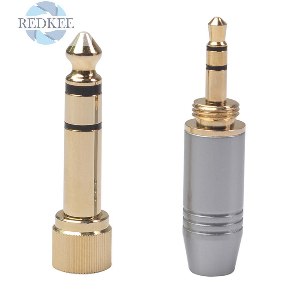 Giắc Chuyển Đổi Từ Redkee 6.35mm Male Sang 3.5mm Female Plug Adapter 3.5mm