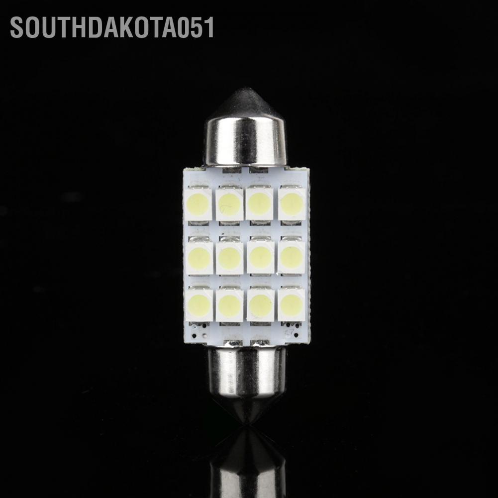 Southdakota051 White LED Car Bulb 31mm Festoon 12 SMD Dome Map Interior Light Lamp DE3175