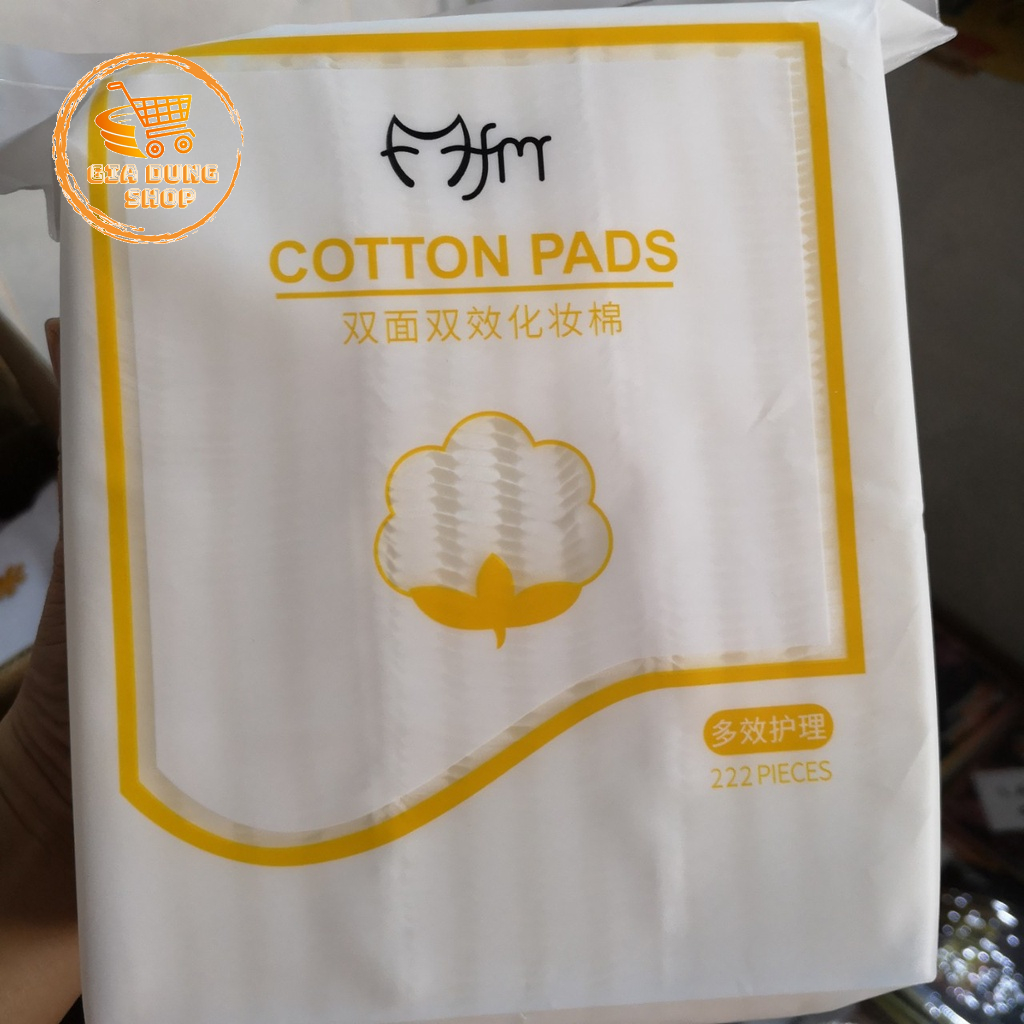 Bông Tẩy Trang Cotton Pads Smart 222 Miếng 3 Lớp 100% Bông Tự Nhiên Dày Dặn Ềm Ái