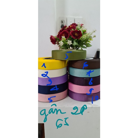 Dây ruy băng caro và sọc nhiều màu 1.5cm , 2cm và 3 cm