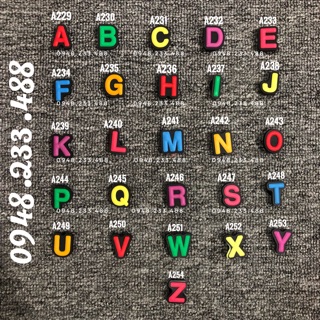 Nút cài dép Jibbitz-charm-icon-sticker Cute (A233-A252).Shop Ship từ 10 Sản phẩm trở lên